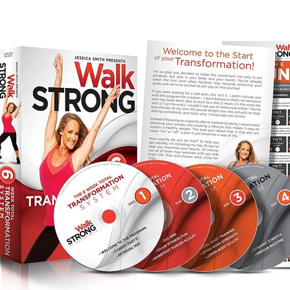 Walk Strong: 6 Week Total Transformation System (10 complete workouts on 4 discs - Picture 1 of 4